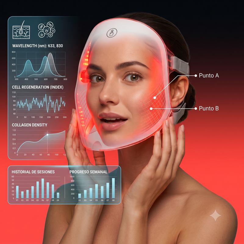 Mascarilla LED facial FaceKlean
